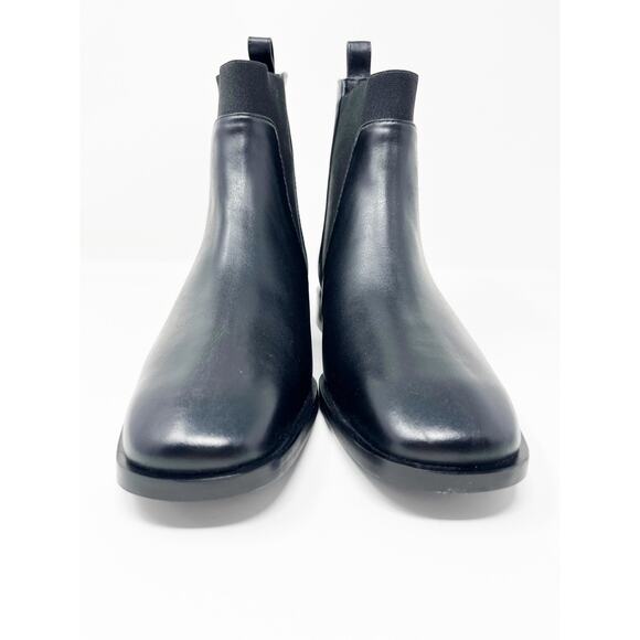 EVERLANE Italian Leather Square Toe Chelsea Boots Black SZ 7 READ - Picture 6 of 16